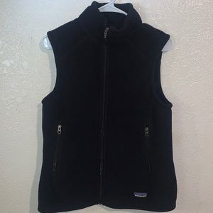 Patagonia Synchilla Black Zip Up Fleece Vest